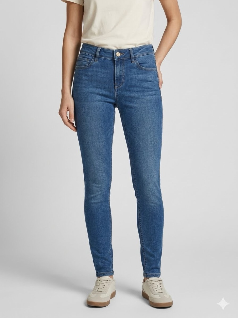 H&M Low Rise Y2K Skinny Jeans Medium Wash Low Waist 28/32